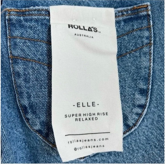 Rolla's Elle Super High Rise Relaxed Jeans NWT - Picture 8 of 8
